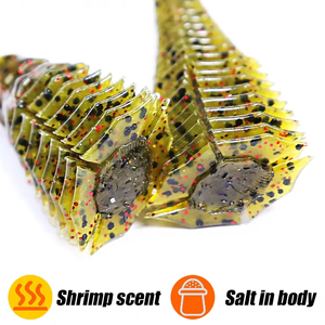 Señuelos blandos <span class=keywords><strong>de</strong></span> 114 mm tipo <span class=keywords><strong>gusano</strong></span> para pesca <span class=keywords><strong>de</strong></span> perca y lubina, señuelos Senko Wacky Stick para Drop Rig - Product Image 3