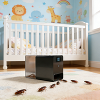 Piège à cafards intelligent en stock, à induction infrarouge, fermeture magnétique automatique, rechargeable, pour la lutte antiparasitaire domestique