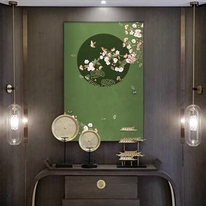 Pittura a olio a forma di farfalla moderna cinese che sogna nuova <span class=keywords><strong>arte</strong></span> floreale della parete dell'uccello di stile Zen per la decorazione <span class=keywords><strong>del</strong></span> soggiorno - Product Image 2