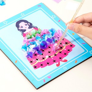 Jeu de déguisement de princesse en bois pour la vente en gros, jeu éducatif créatif de reconnaissance des couleurs, cadeau, jouets en bois pour poupées princesse - Product Image 4