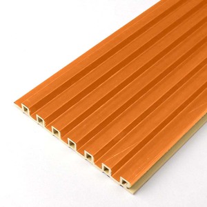 Phòng tập thể dục WPC tường không thấm nước Bảng điều khiển Gỗ nhựa composite multi-khe cắm lưới tản nhiệt Divider cho bệnh viện nội thất trang trí bức tường phân vùng - Product Image 3