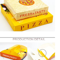 Fabricants Vente en gros Conception personnalisée Boîtes à pizza en carton rectangulaires écologiques et étanches avec logo