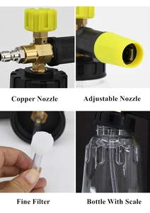 Produits d'entretien automobile tendance 1L canon à mousse jaune large bouche pulvérisateur de <span class=keywords><strong>lance</strong></span> à mousse de lavage de voiture électrique <span class=keywords><strong>pour</strong></span> le nettoyage de voiture - Product Image 6