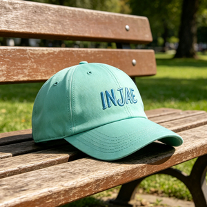 Casquette de baseball vert menthe à 6 panneaux, chapeau brodé INJAE, réglable, léger, respirant, chapeau de soleil pour le golf, la randonnée, la course à pied - Product Image 6