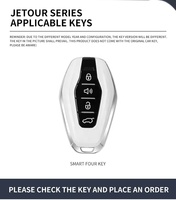 Housse de clé de voiture personnalisée pour JETOUR, étui en alliage de zinc et cuir, étanche et anti-poussière, protection de clé, vente en gros disponible
