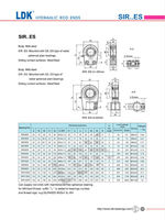 Roulement d'extrémité de tige hydraulique en acier au carbone LDK ISO45001 Long Life SIR20ES SIR25ES SIR30ES SIR35ES SIR40ES pour chargeuse sur pneus