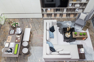 Hệ thống kệ sách toàn tường cao cấp đơn vị Kệ sách treo tường cho tủ phòng khách - Product Image 4