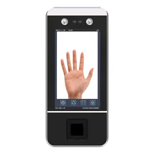 Productos de control de acceso biométrico de oficina de metal de 5 5 pulgadas máquina de reconocimiento facial de asistencia de venas de palma de la mano y control de acceso
