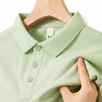 Camisa de punto sin arrugas, sin planchado, con cuello, manga corta, estampada, 12 colores sólidos, ropa de trabajo, uniforme corporativo, venta al por mayor