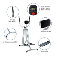 Appareil d'exercice pour les jambes Air Walker Glider Swing Stepper, pliable, en acier, pour la maison, cardio, silencieux, pédale pour les pieds, OEM