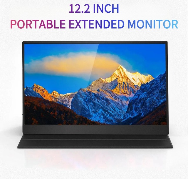 Wholesale 12.2inch 1200p Uhd 300nits Lightweight Ips Anti-blue Light Touch Screen Extender Portable Monitor