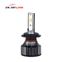 Ampoule de phare LED COB H7 pour modification de voiture, 6500K, refroidissement par ventilateur, lumière LED automobile super lumineuse