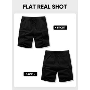 2025 <b>Men's</b> Stretch Cargo <b>Shorts</b> Classic Relaxed Fit Comfortable High Street Style Summer Sport <b>Short</b> XS XXS Sizes Logo - Product Image 6