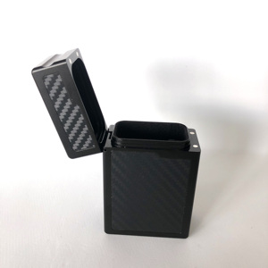 ซองกุญแจกันน้ำแบบพับได้มีฝาปิดแม่เหล็กซองกัน RFID คาร์บอนไฟเบอร์ - Product Image 5