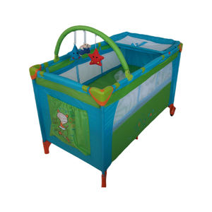 . Lit de voyage pour enfant de luxe Playard pour enfant en bas âge bébé parc de luxe avec jouets lit deuxième couche berceau pour bébé avec roues - Product Image 1