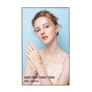 Haute luminosité 55 <span class=keywords><strong>65</strong></span> 75 pouces LCD magasin de détail fenêtre publicité affichage 3000 nits centres commerciaux intérieurs métros affiche numérique - Product Image 1