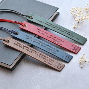 Marcapáginas <span class=keywords><strong>de</strong></span> Cuero Sintético Personalizado con Frase Literaria, en Blanco para Grabar con Láser, Regalo Personalizado para Él y Ella, Amantes <span class=keywords><strong>de</strong></span> los Libros, para <span class=keywords><strong>el</strong></span> Día <span class=keywords><strong>de</strong></span> San Valentín - Product Image 5