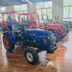 Mini tracteur <span class=keywords><strong>4</strong></span> roues motrices 20HP-220HP diesel, tracteur agricole compact avec accessoire de motoculteur rotatif, utilisation pour petites exploitations agricoles - Product Image 4