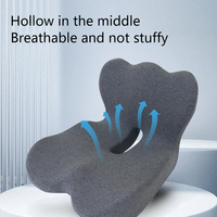 Chaise de bureau ergonomique et siège de voiture coussin de coccyx en mousse à mémoire de forme ébauches de sublimation pour soulager la douleur oreillers lombaires et coussins de siège