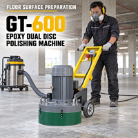 Machine à poncer les sols GT-600, directement de l'usine, pour béton, avec moteur et composants d'engrenage