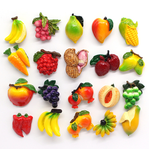 Aimants de réfrigérateur de fruits personnalisés fabricants de souvenirs Aimants de réfrigérateur banane Ananas Citron Orange Aimant de réfrigérateur - Product Image 1