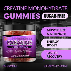 Private Label <b>Creatine</b> Gummies with <b>Creatine</b> Monohydrate Natural Herbal Dietary Supplements Muscle Size Strength Energy Boost - Product Image 6