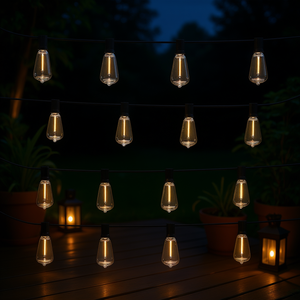 Guirnalda de Luces LED para Exteriores de 60 Metros, Impermeables IPX7, 100 Bombillas, Luz Blanca Cálida, para Patio, Jardín y Exteriores - Product Image 2