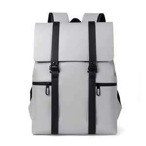 Custom 2025 Men's <b>Waterproof</b> <b>Backpack</b> Large Capacity Portable Custom Logo Pu Leather <b>Backpack</b> Business <b>Backpack</b> - Product Image 2