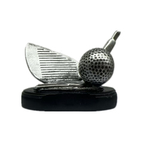 Trofeo de golf de resina WeiVista con forma de torre y base cuadrada negra para el premio de campeonato Proveedor personalizado