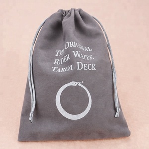 Bolsa de Terciopelo Grande Personalizada con Cordón para Joyería, Bolsa de Gamuza - Product Image 2