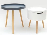 Table d'appoint Qintai QT, livraison directe d'usine, mobilier moderne pour salon, base en bois légère, plateau en plastique, tables basses d'appoint