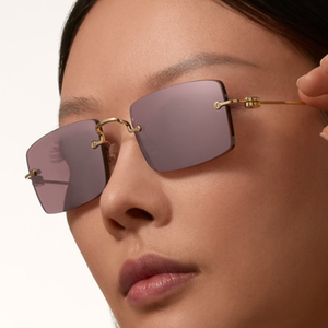 Tùy Chỉnh Nylon Gradient Ống Kính Unisex Kính Mát Thời Trang Cổ Điển Không Có Vành Kim Loại Khung Kính Mát Nam Phụ Nữ - Product Image 2