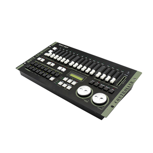 전문 <span class=keywords><strong>DJ</strong></span> 컨트롤러 콘솔 RGBW LED 이동 헤드 디스코 무대 조명 효과 E27 기본 DMX 512 제어 모드 비행 케이스 - Product Image 2