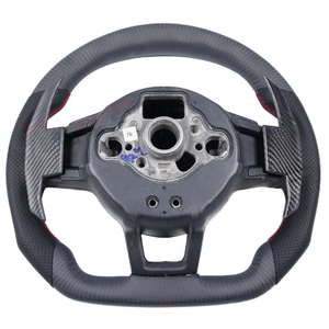 <span class=keywords><strong>Volante</strong></span> de Fibra de Carbono Mate Personalizado para Volkswagen Golf 7 DSG <span class=keywords><strong>MK7</strong></span> <span class=keywords><strong>GTI</strong></span> con Palancas de Cambio, Cubierta Decorativa y Pantalla LED - Product Image 2