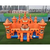 Château gonflable d'aventure commercial personnalisable Ladybug Reddy QY001 4x4M pour extérieur/intérieur avec toboggan et trampoline en PVC