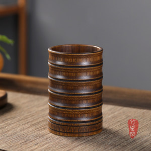 Bamboo <b>Tea</b> Ceremony Holder Cylinder Lacquered Bamboo Reusable <b>Tea</b> <b>Set</b> Accessories - Product Image 2