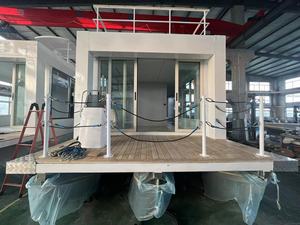 <span class=keywords><strong>Bateau</strong></span> ponton en aluminium de 38 pieds avec certification CE, maison flottante familiale de luxe, yacht - Product Image 3