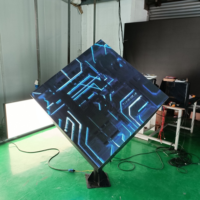 Promotional Portable Building Big Interactive High Definition Fixed Indoor High Refresh Rate Cube Led Digital Floor Display