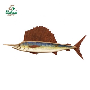 <span class=keywords><strong>Décoration</strong></span> murale rustique en forme de <span class=keywords><strong>poisson</strong></span>, art nautique en <span class=keywords><strong>bois</strong></span>, pêche, <span class=keywords><strong>décoration</strong></span> pour la maison, nouvelle collection 2020 - Product Image 5