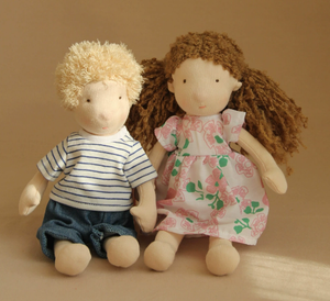 Muñeca Waldorf de Trapo Hecha a Mano, Muñeca de Niña que Cambia de Ropa, Juguetes de Peluche <span class=keywords><strong>para</strong></span> Dormir y Calmar al Bebé - Product Image 5