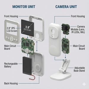 กล้องวงจรปิดสำหรับเด็ก KT-905S แบบไม่ใช้ WiFi ความละเอียด 720P พร้อมระบบมองเห็นในเวลากลางคืนด้วยอินฟราเรด สนทนาได้สองทาง รองรับ OEM/ODM มีสินค้าพร้อมส่ง - Product Image 5