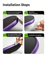Accessoires pour raquettes de pickleball, bande de protection en TPU pour les bords, durable, anti-rayures, bande de protection pour le cadre de la raquette
