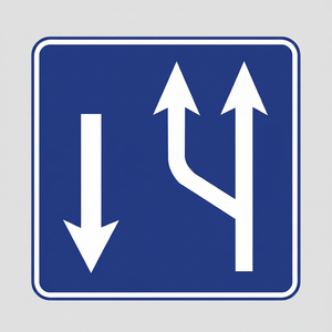 B-50a Reflective Steel Traffic Sign Lane Marking <b>Safety</b> Sign Board for <b>Roadway</b> LED Traffic Sign - Product Image 2