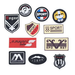 Giao Hàng Nhanh Chóng Tùy Chỉnh 3D PVC/Silicone Nhãn <span class=keywords><strong>Made</strong></span> Logo Dập Nổi PVC Cao Su Vá Cho Quần Áo/Túi - Product Image 4