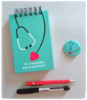 Carnet de notes personnalisé de haute qualité avec reliure spirale, cadeau pour infirmière et médecin