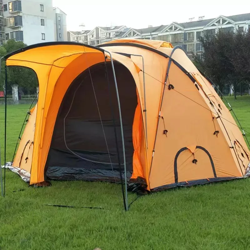 ファミリーサイズ5-8人3シーズン防水2層キャンプテントドームテントドームテント