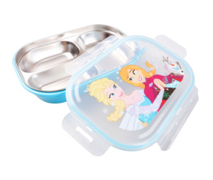 Boîte à lunch et seau à dîner pour enfants Disney <span class=keywords><strong>Mickey</strong></span> en acier inoxydable 304 avec doublure amovible <span class=keywords><strong>Vaisselle</strong></span> pour le divertissement à l'heure des repas - Product Image 3