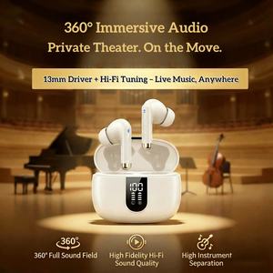 OTHC 050A Digitaal Display True Wireless 5.3 In-Ear TWS Oordopjes met Oproepruisonderdrukking en Stereogeluid, 3-5 uur - Product Image 2