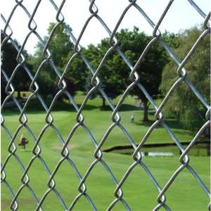 Clôture à maillons de chaîne en fil métallique galvanisé à mailles diamantées Capuchons de poteaux de clôture de ferme à cadre métallique Accessoires de clôture de ferme à pression naturelle - Product Image 4