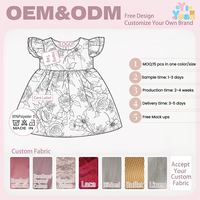 Gaun bunga lengan pendek berkerut untuk anak perempuan, warna dasar putih dengan motif mawar merah, kerah bulat, resleting belakang, rok swing untuk liburan musim panas dan acara kumpul-kumpul.